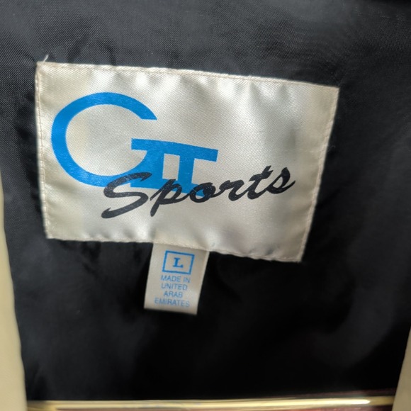 Vintage Gtt Sports Exide Batteries NASCAR Select Full Zip Jacket Beige Size L - Picture 5 of 8